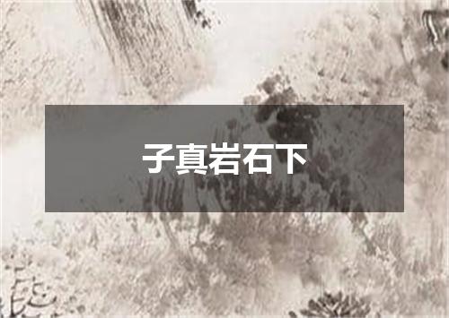 子真岩石下