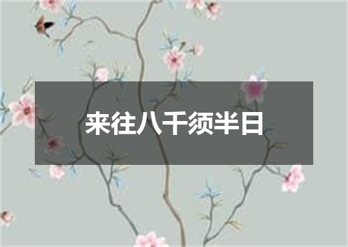 来往八千须半日