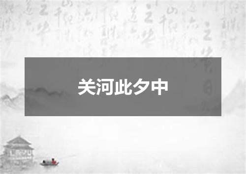 关河此夕中