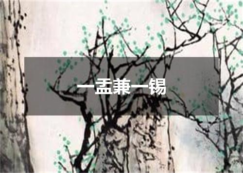 一盂兼一锡