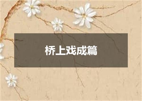 桥上戏成篇