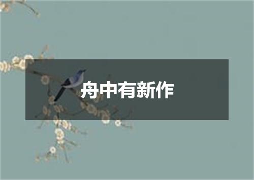 舟中有新作