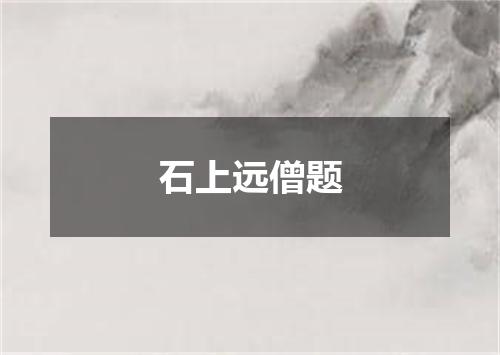 石上远僧题