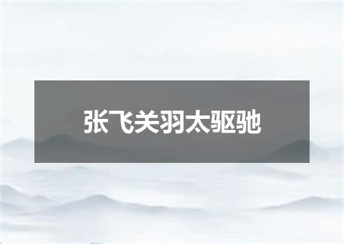 张飞关羽太驱驰