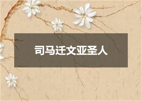 司马迁文亚圣人