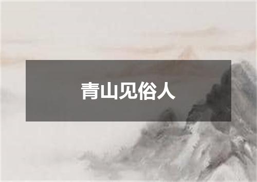 青山见俗人