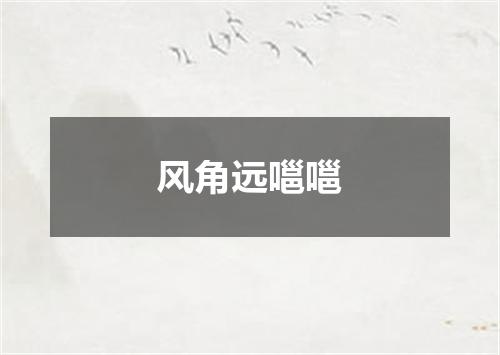 风角远嗈嗈