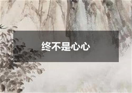 终不是心心
