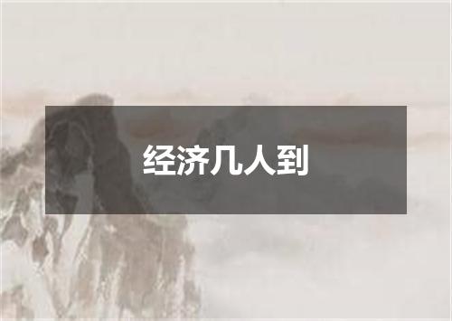 经济几人到
