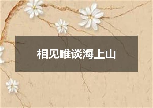 相见唯谈海上山