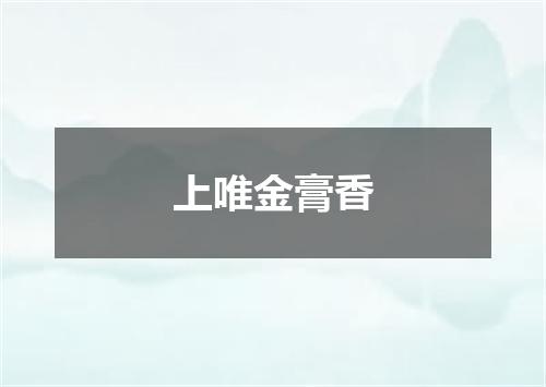 上唯金膏香