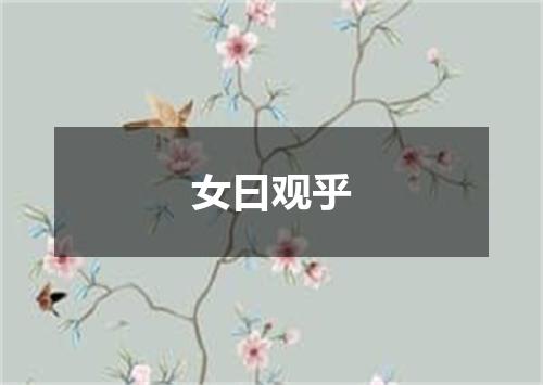 女曰观乎