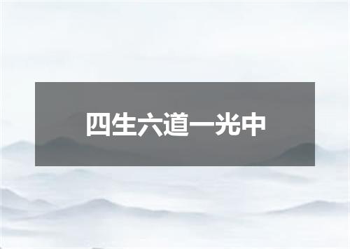 四生六道一光中