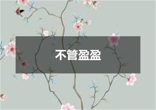 不管盈盈