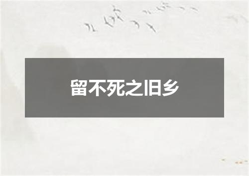 留不死之旧乡