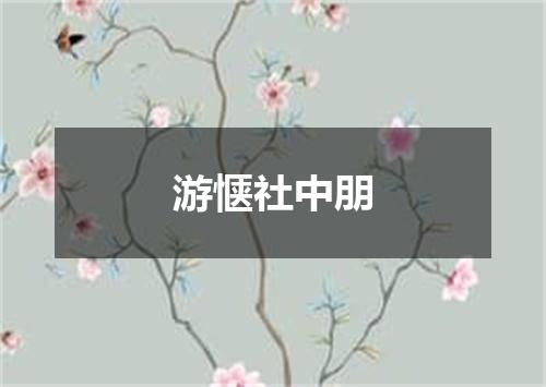 游惬社中朋