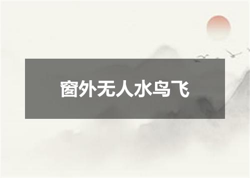 窗外无人水鸟飞