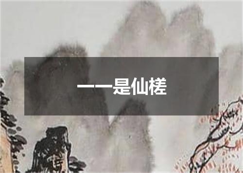 一一是仙槎
