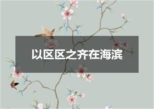 以区区之齐在海滨