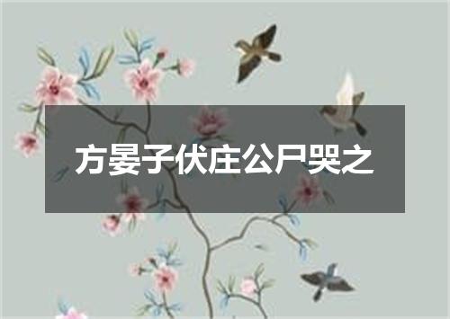 方晏子伏庄公尸哭之