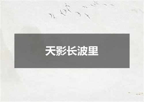 天影长波里