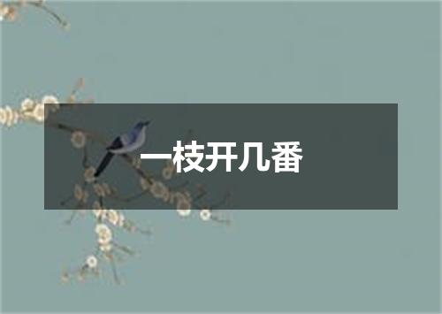 一枝开几番