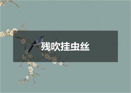 残吹挂虫丝