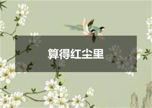 算得红尘里