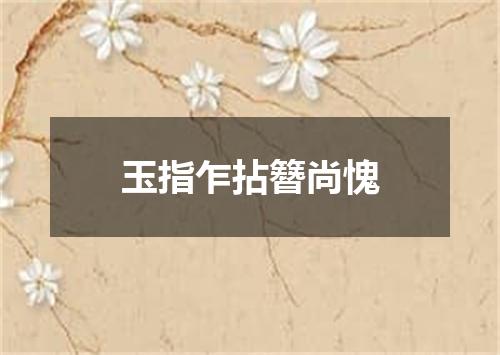 玉指乍拈簪尚愧
