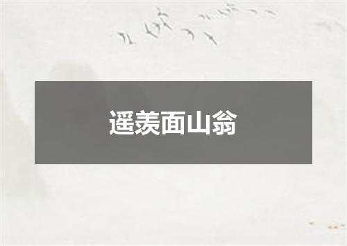 遥羡面山翁