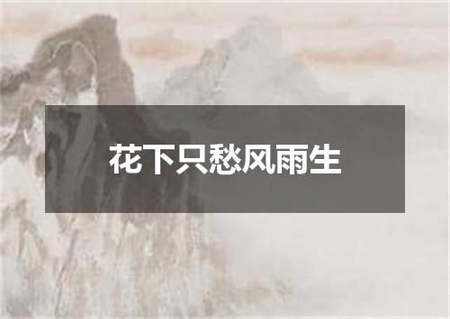 花下只愁风雨生