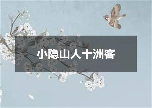 小隐山人十洲客