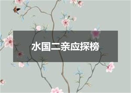 水国二亲应探榜