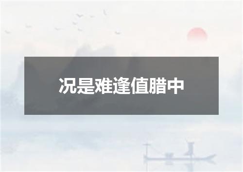 况是难逢值腊中