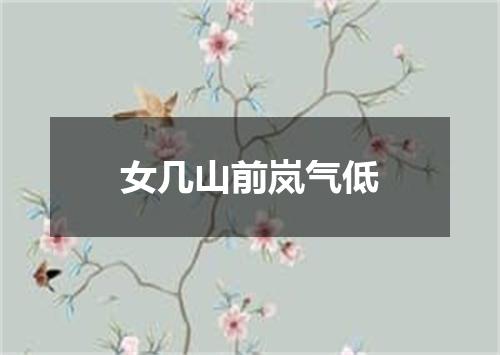 女几山前岚气低