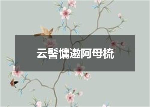 云髻慵邀阿母梳