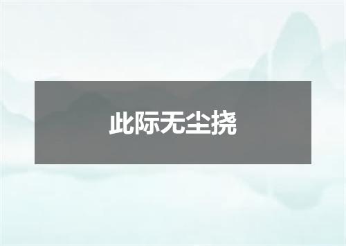 此际无尘挠