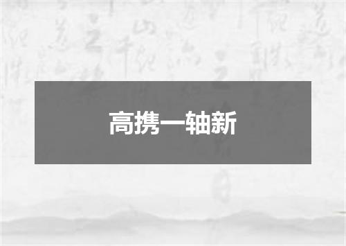 高携一轴新