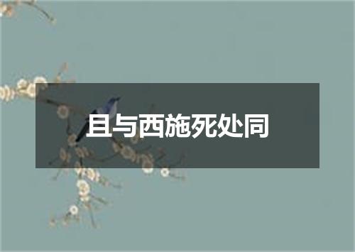 且与西施死处同