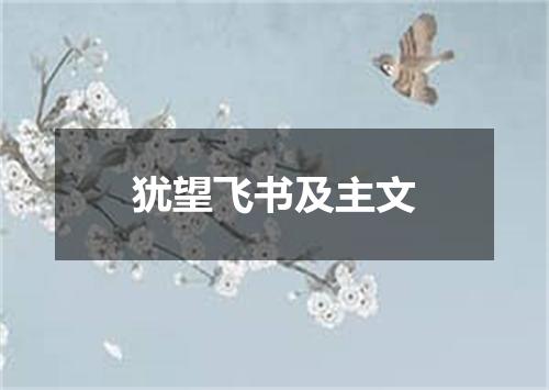 犹望飞书及主文