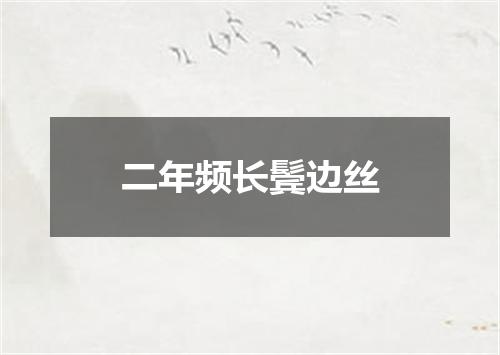 二年频长鬓边丝