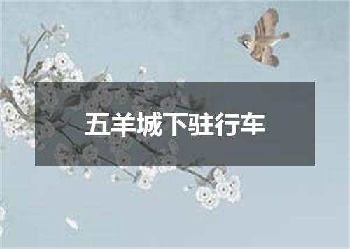 五羊城下驻行车
