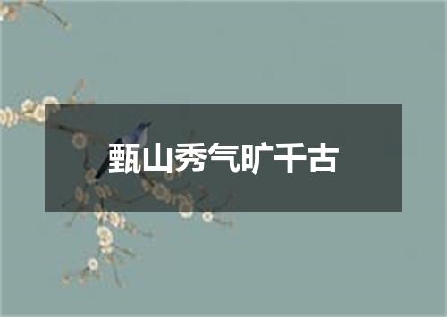 甄山秀气旷千古