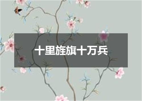 十里旌旗十万兵