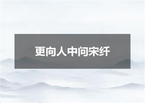 更向人中问宋纤