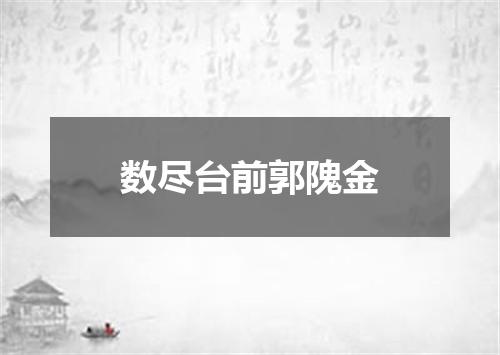 数尽台前郭隗金