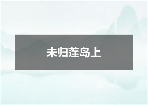 未归蓬岛上