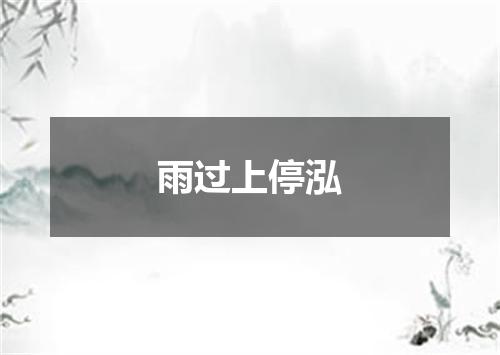 雨过上停泓