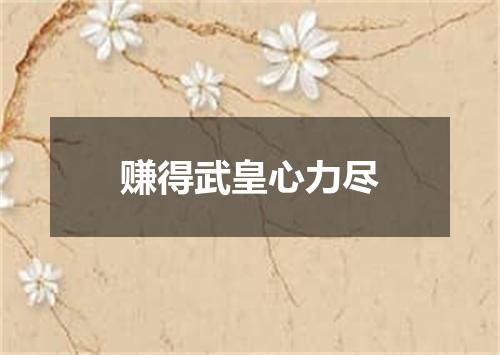 赚得武皇心力尽