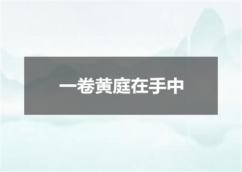 一卷黄庭在手中